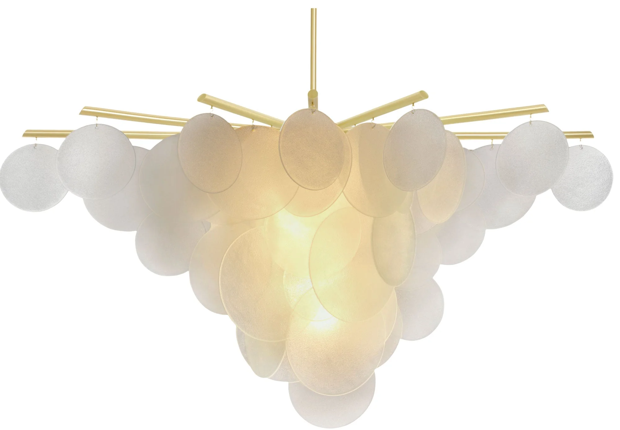 Briony Glass Pendant Chandelier 46.9" 62.6" - Image 8