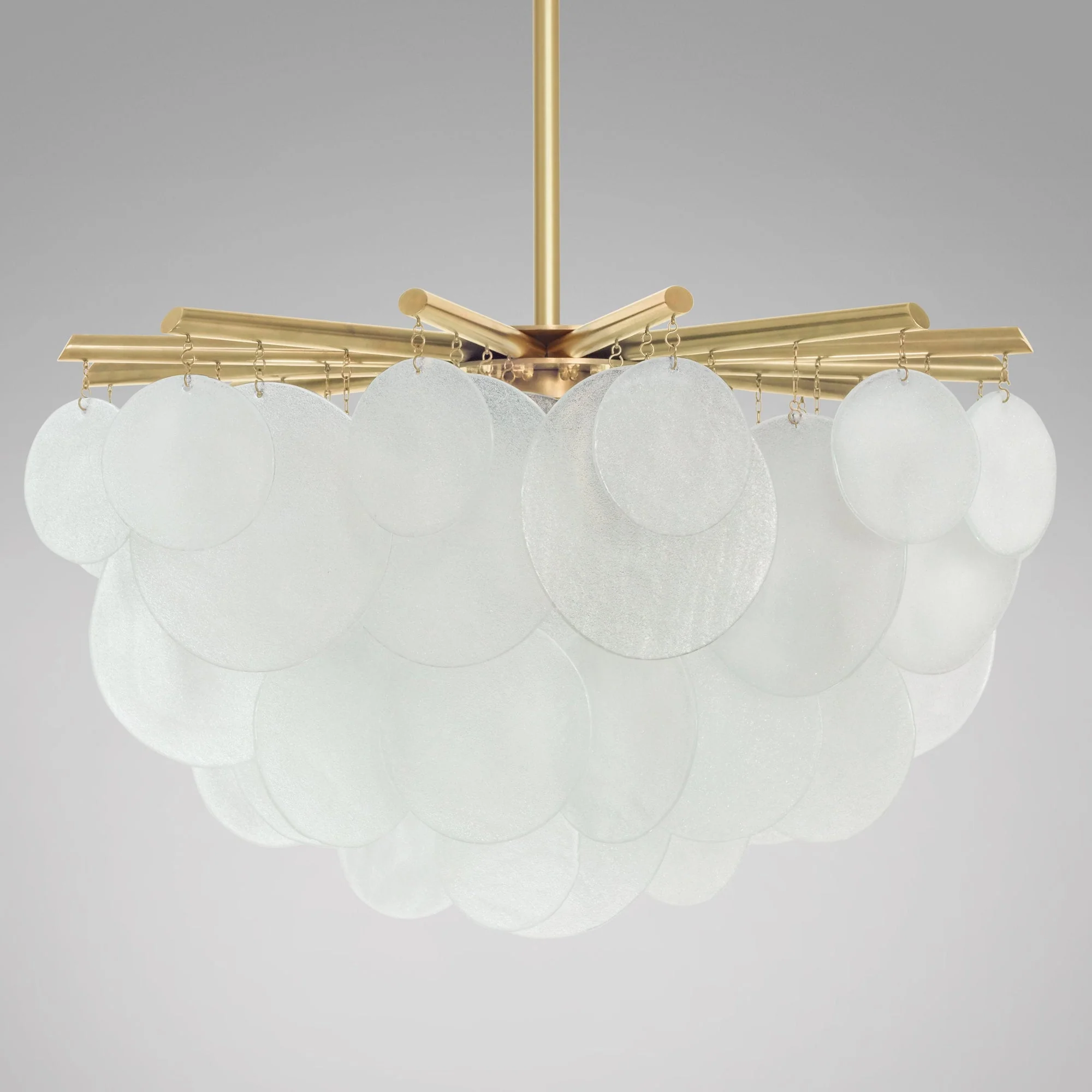 Briony Glass Round Pendant Chandelier 35'' 47'' - Image 10