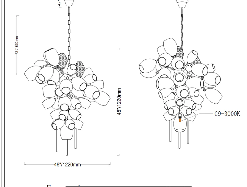 Britannica Chandelier - Custom size - Image 2