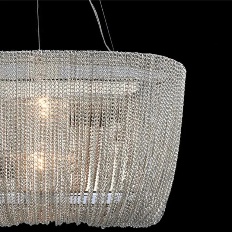 Cadenas Aluminum Chain Tassel Chandelier - Image 4