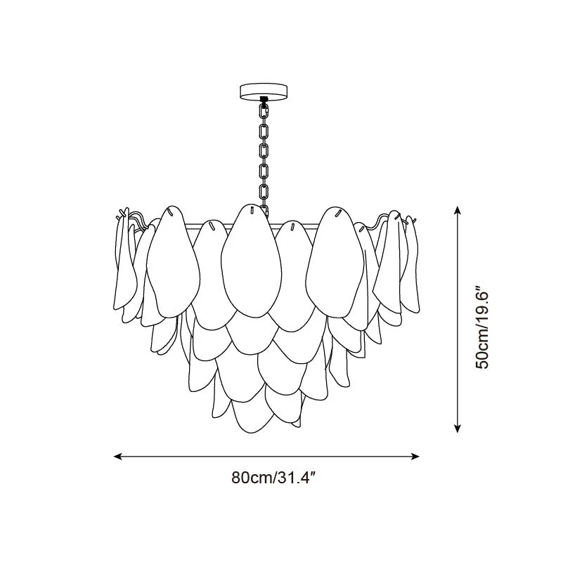 Caia Murano Glass Chandelier for Living Room - Image 16