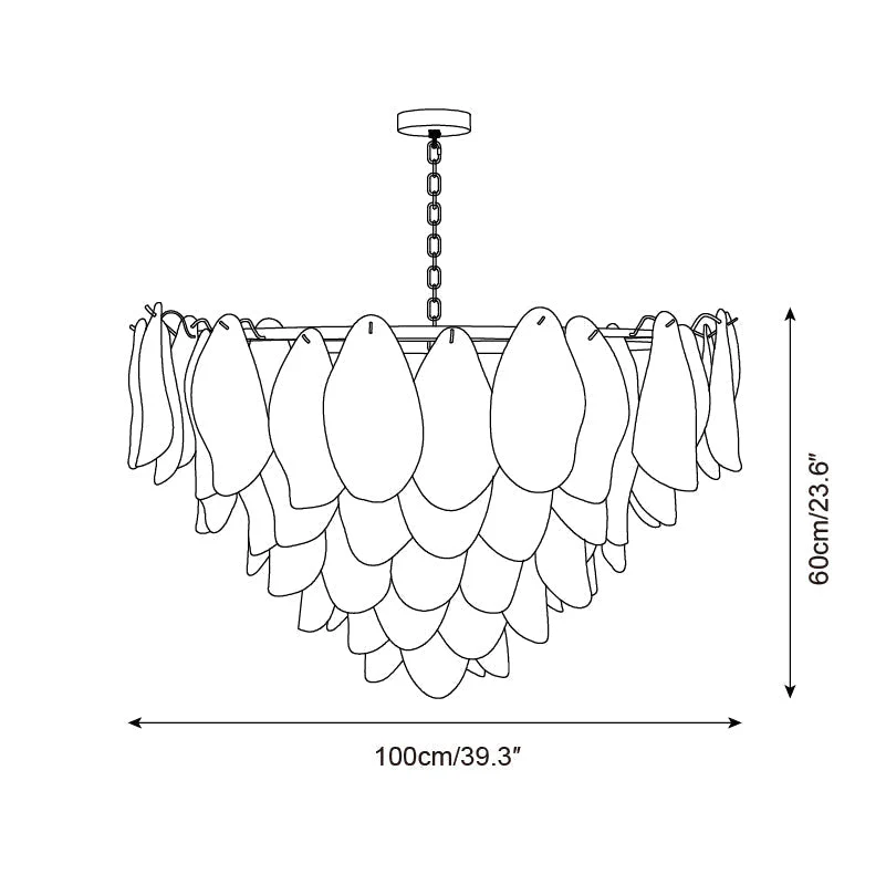 Caia Murano Glass Chandelier for Living Room - Image 17