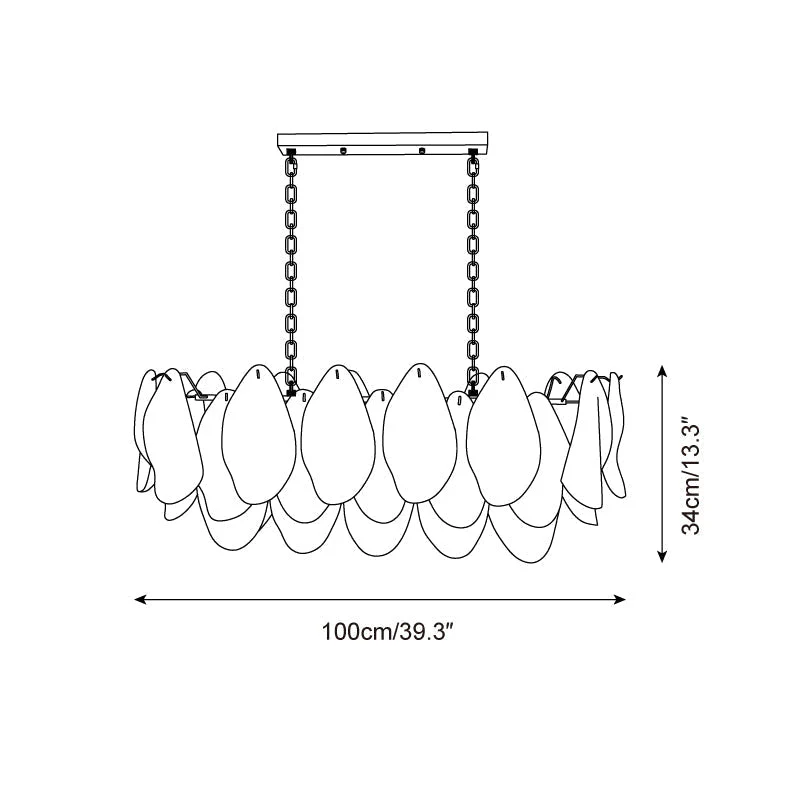 Caia Murano Glass Chandelier for Living Room - Image 18