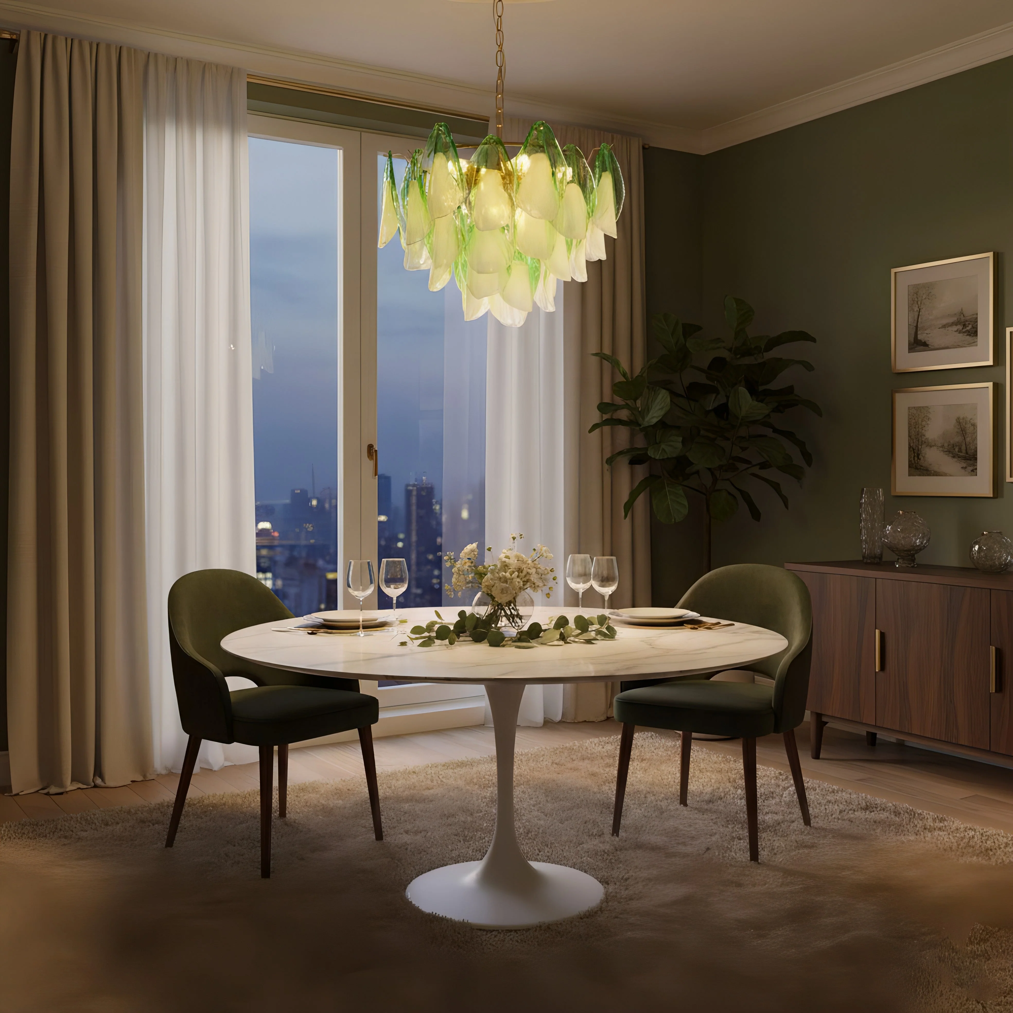 Caia Murano Glass Chandelier for Living Room - Image 20