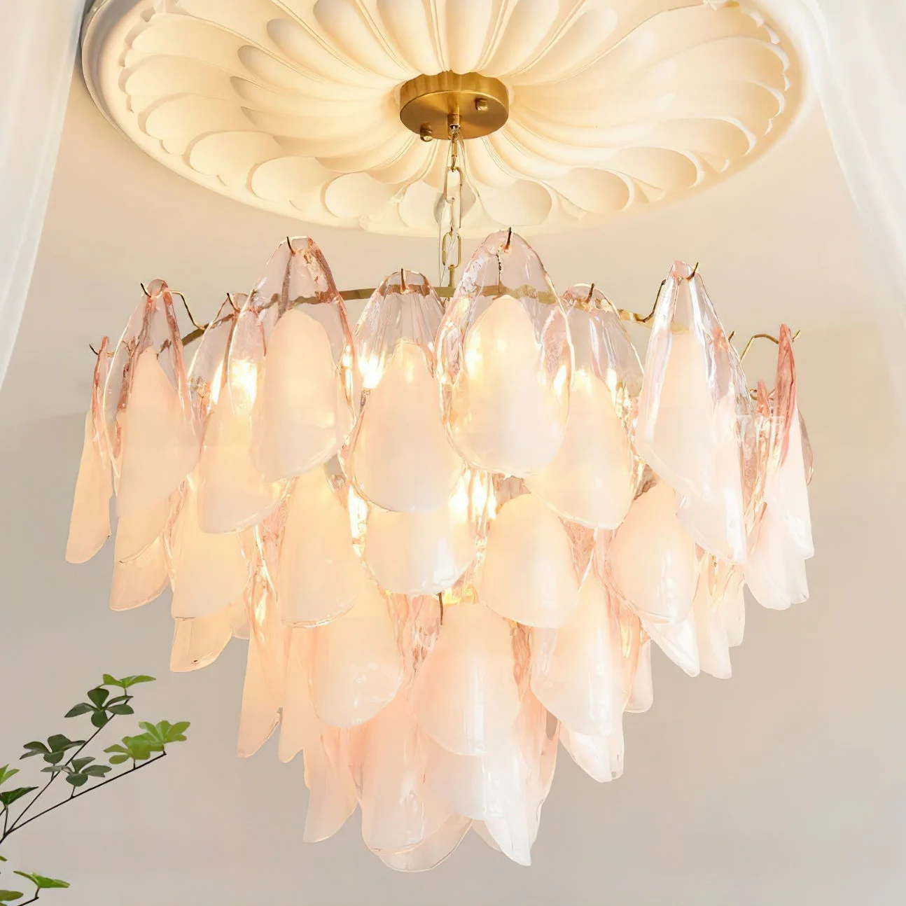 Caia Murano Glass Chandelier for Living Room - Image 4
