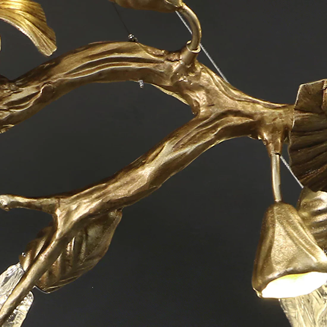 Calathea Modern Glass Chandelier - Image 4