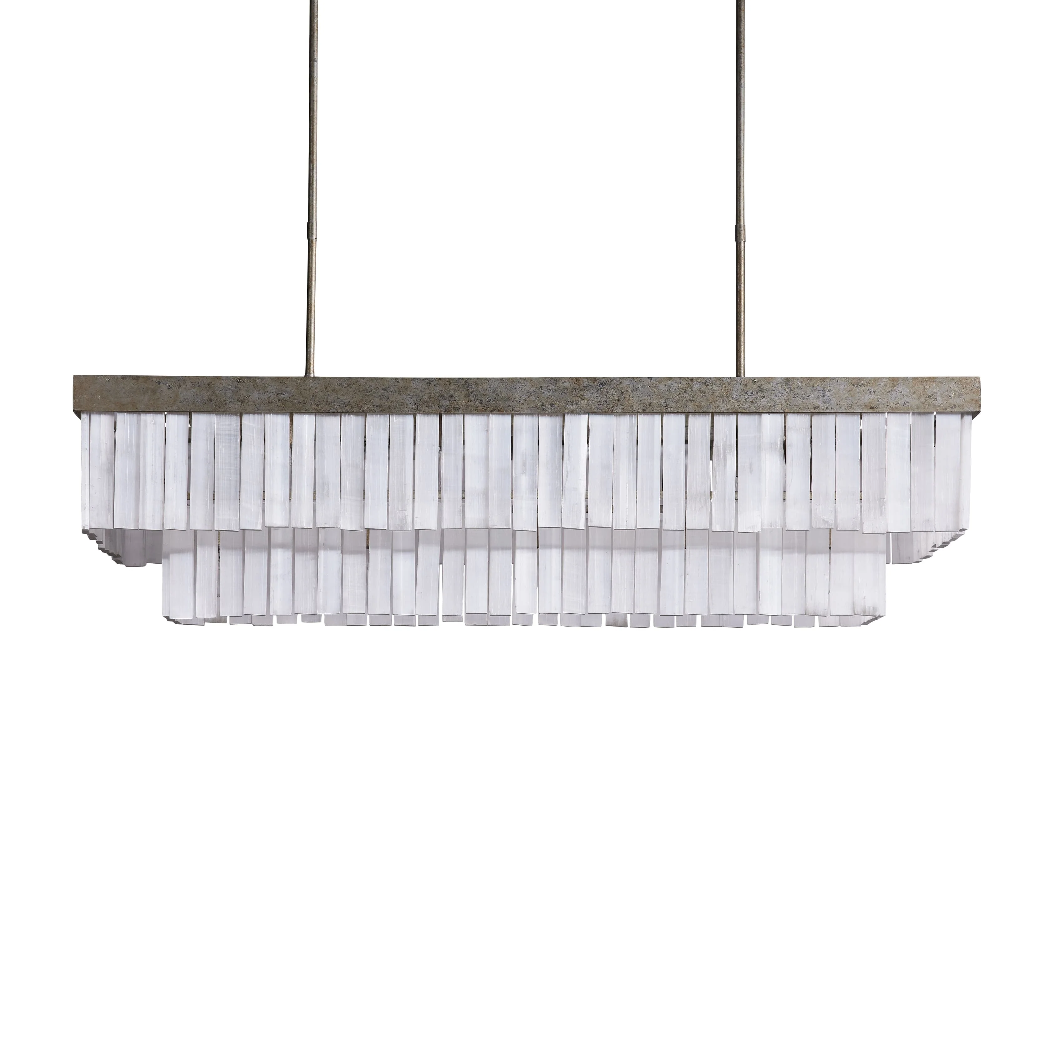 Cameron Luxury Selenite Linear Chandelier 49'' 59'' - Image 6