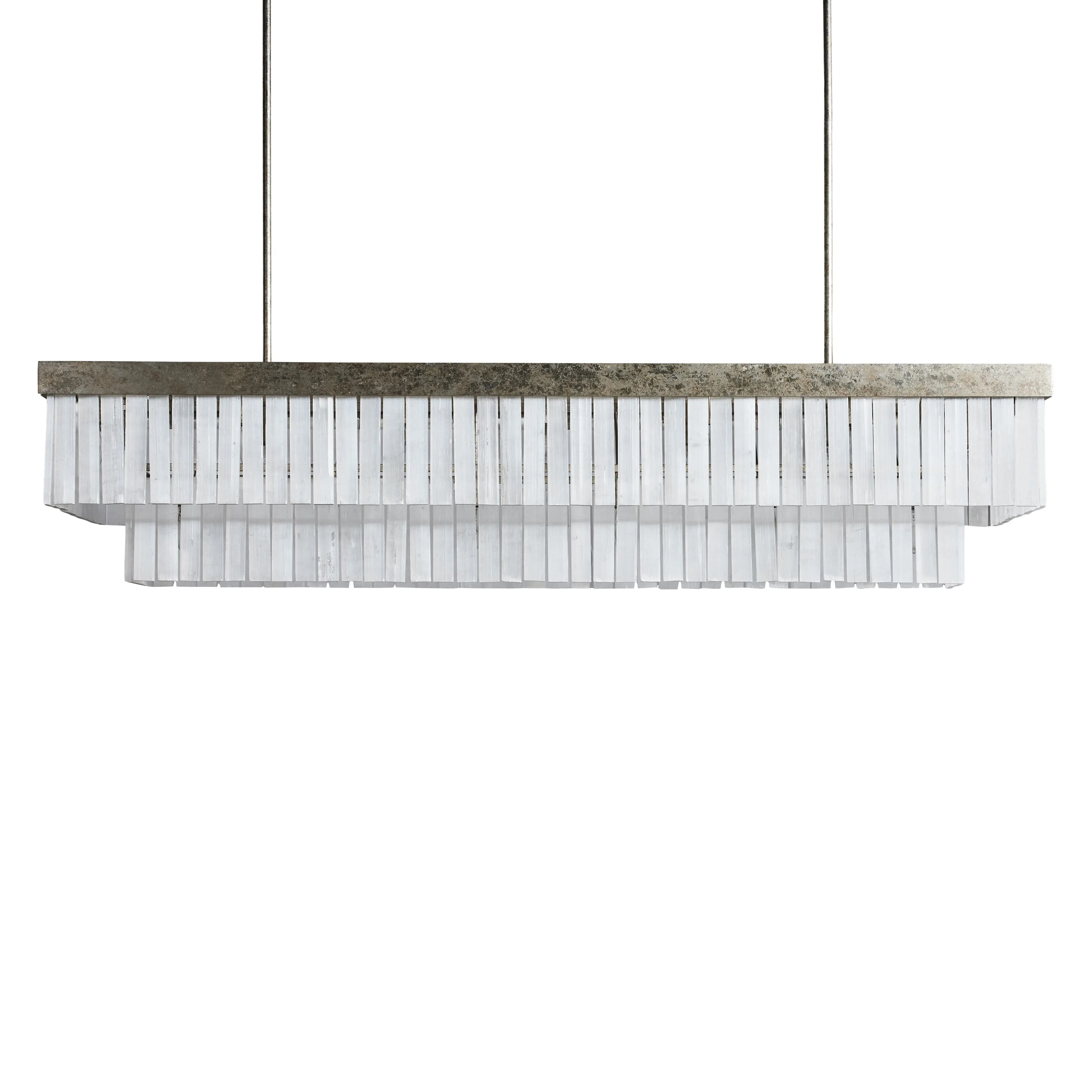 Cameron Luxury Selenite Linear Chandelier 49'' 59'' - Image 7