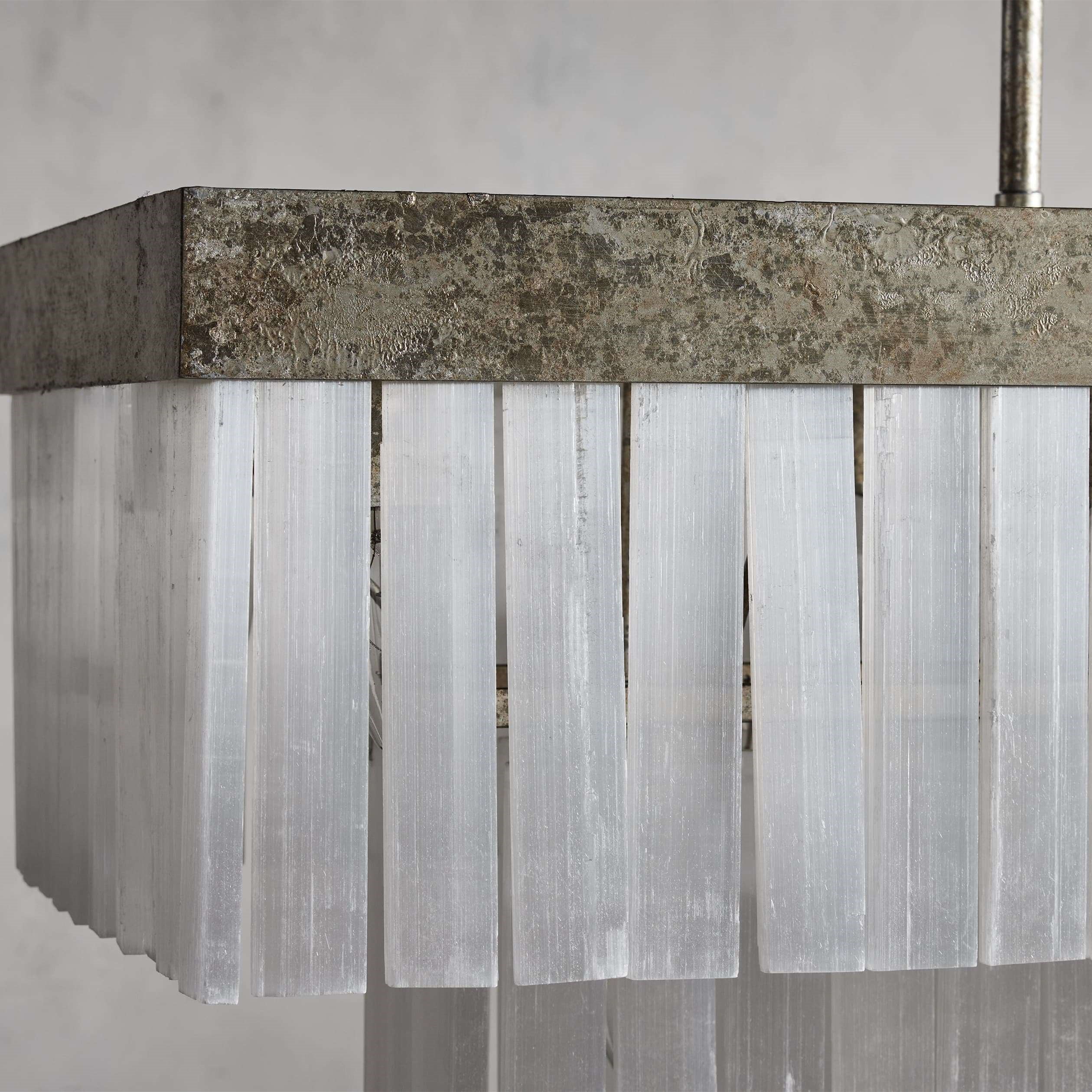 Cameron Luxury Selenite Linear Chandelier 49'' 59'' - Image 8