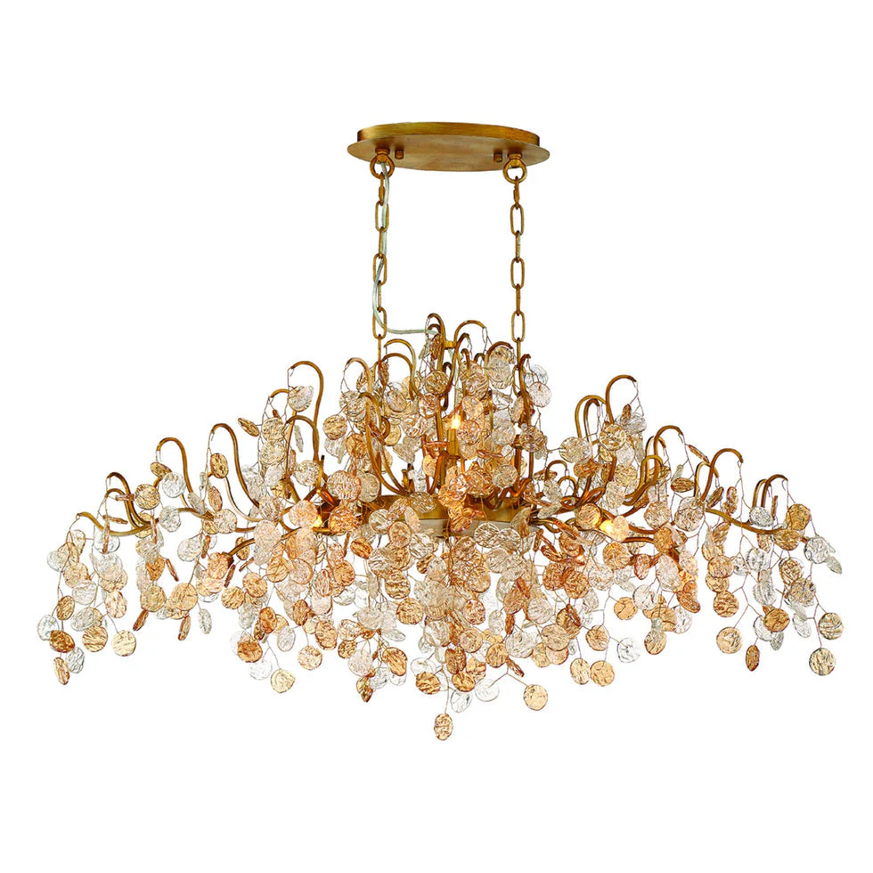 Lignia Crystal Branch Gold Artistic 45" Chandelier - Image 2