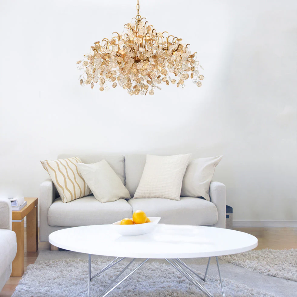 Lignia Crystal Branch Gold Artistic 45" Chandelier - Image 7