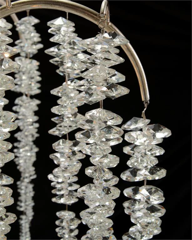 Cascading Crystal Branch Six-Light Chandelier - Image 2