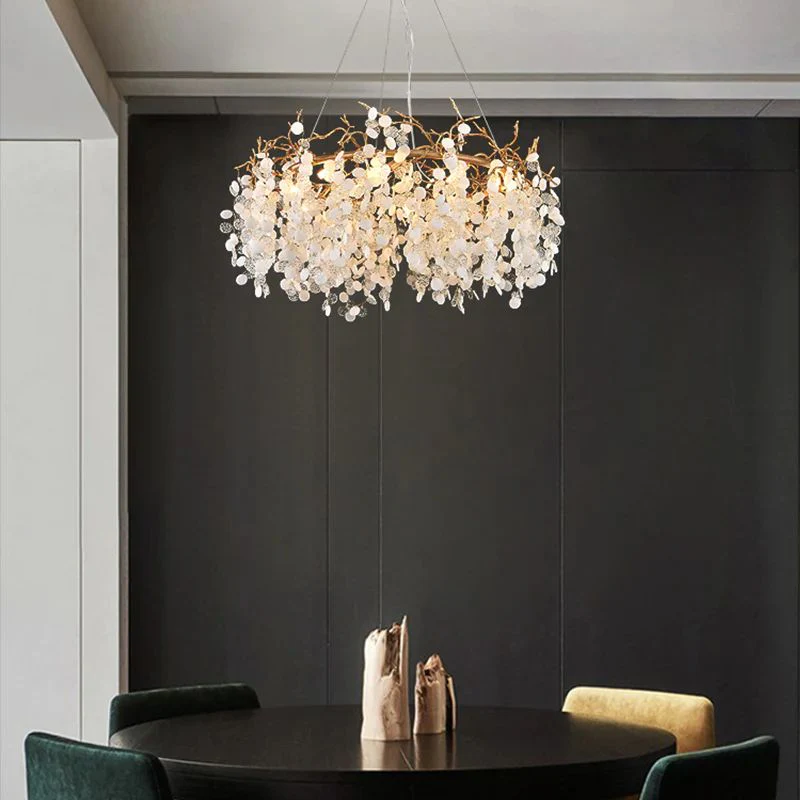 Cathy Round Circle Fortune Tree Round Branch Chandelier - Image 3