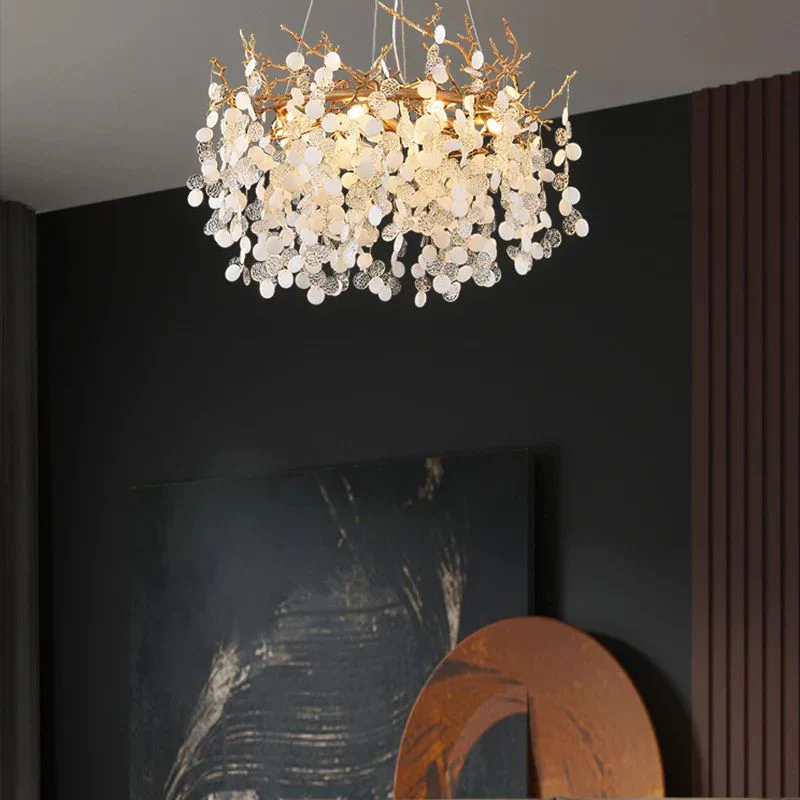 Cathy Round Circle Fortune Tree Round Branch Chandelier - Image 5