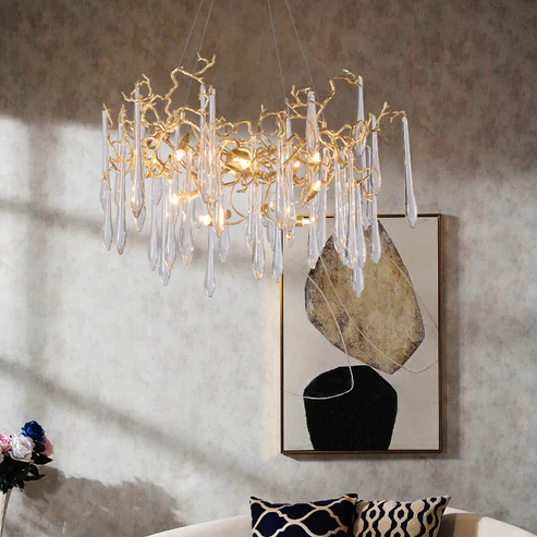 Cecily Modern Crystal Branch Chandelier - Image 2