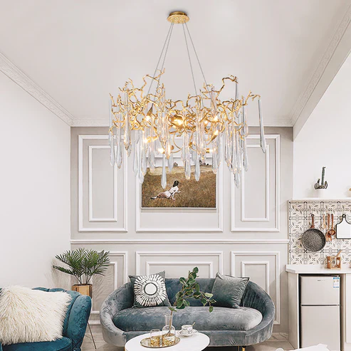 Cecily Modern Crystal Branch Chandelier - Image 6