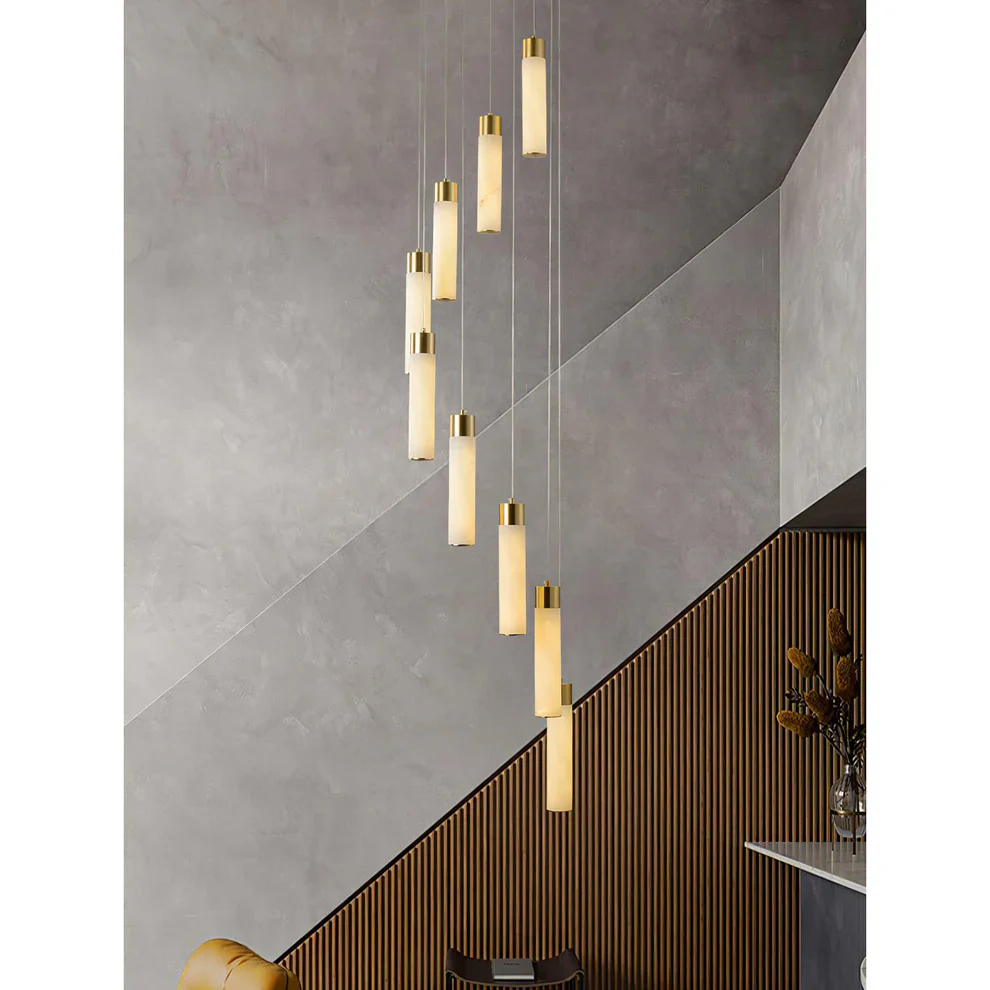 Celestial Alabaster Cascade Chandelier - Image 13