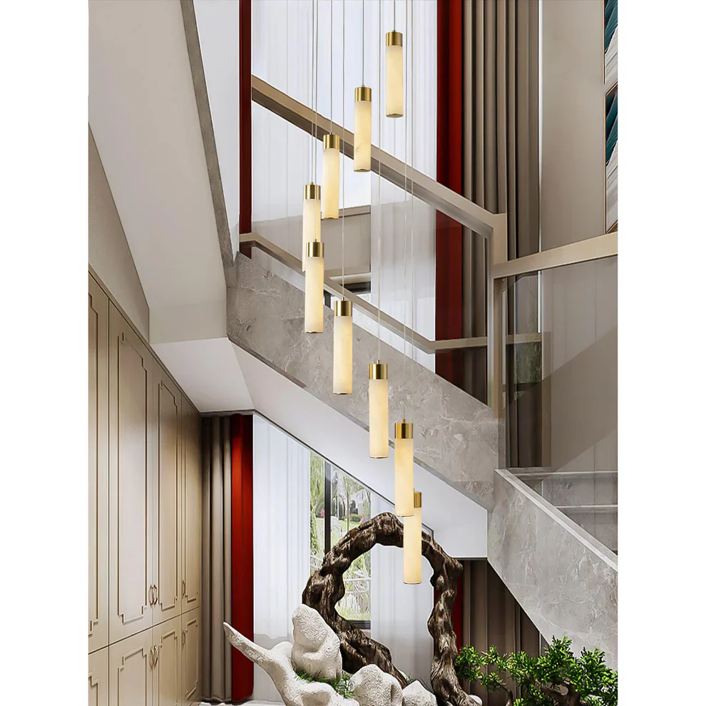 Celestial Alabaster Cascade Chandelier - Image 14