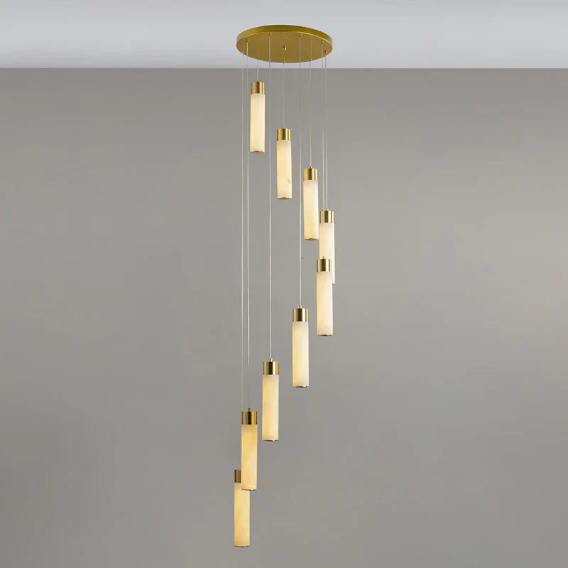 Celestial Alabaster Cascade Chandelier - Image 17