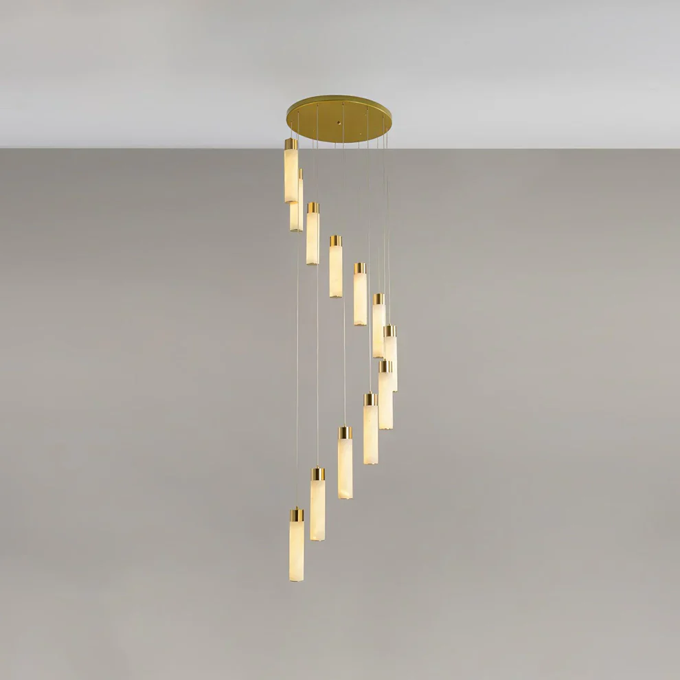 Celestial Alabaster Cascade Chandelier - Image 19