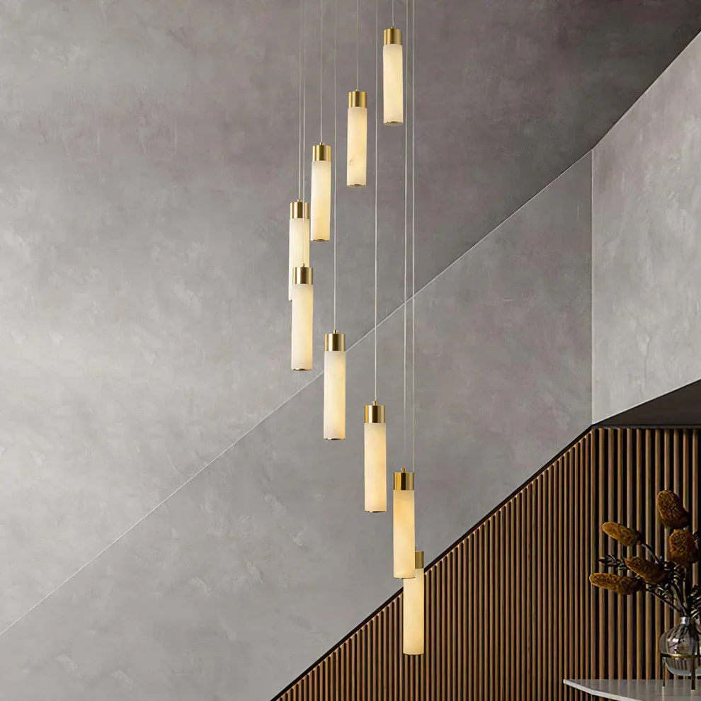 Celestial Alabaster Cascade Chandelier - Image 2