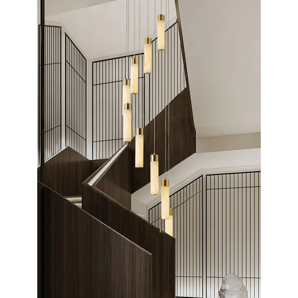Celestial Alabaster Cascade Chandelier - Image 20
