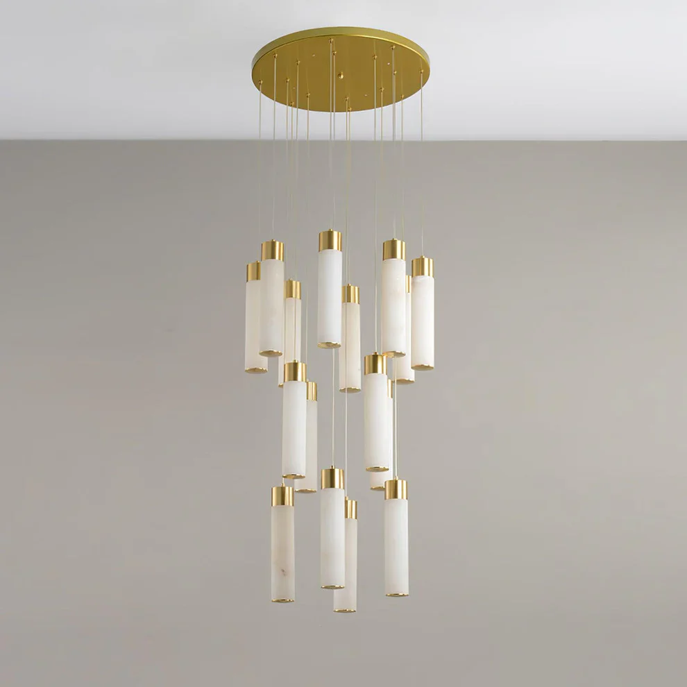 Celestial Alabaster Cascade Chandelier - Image 23