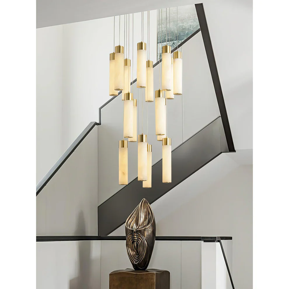 Celestial Alabaster Cascade Chandelier - Image 25