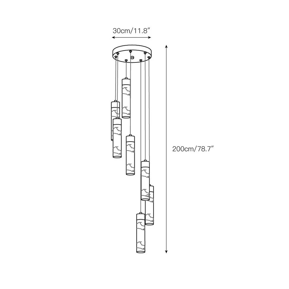 Celestial Alabaster Cascade Chandelier - Image 8