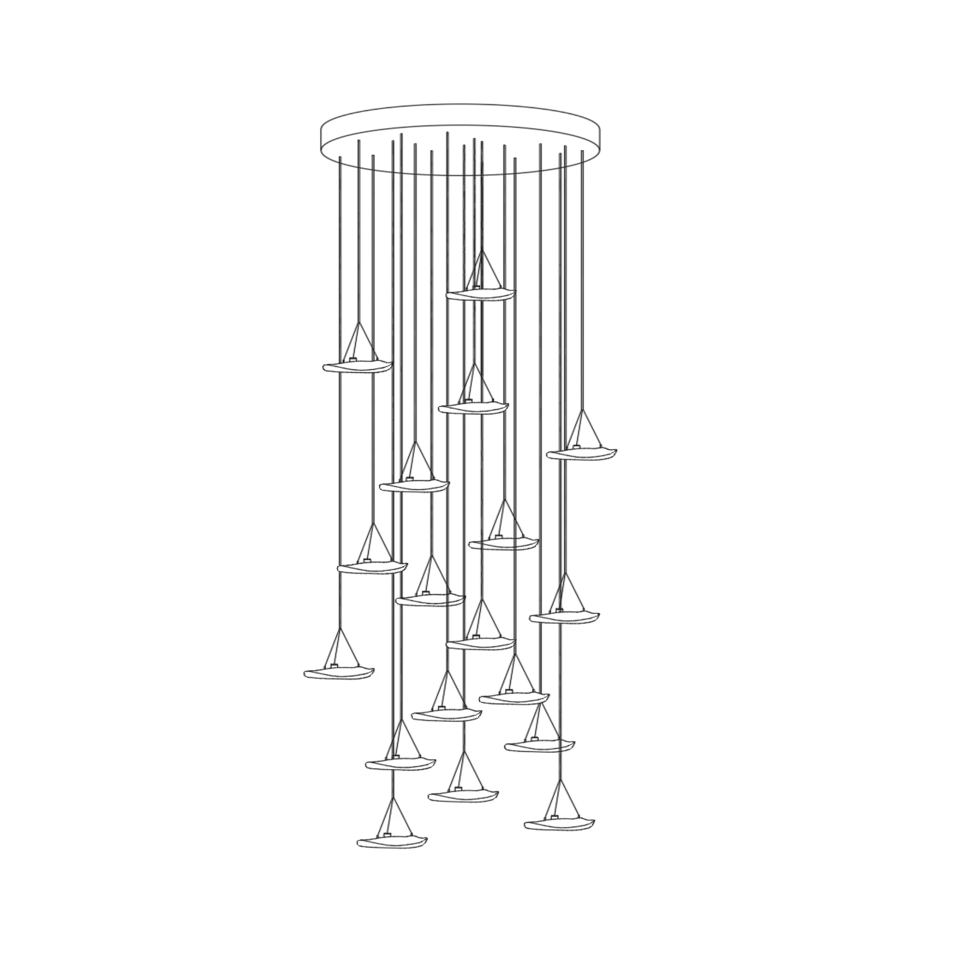 Manta Drift Class Crystal Chandelier - Image 25
