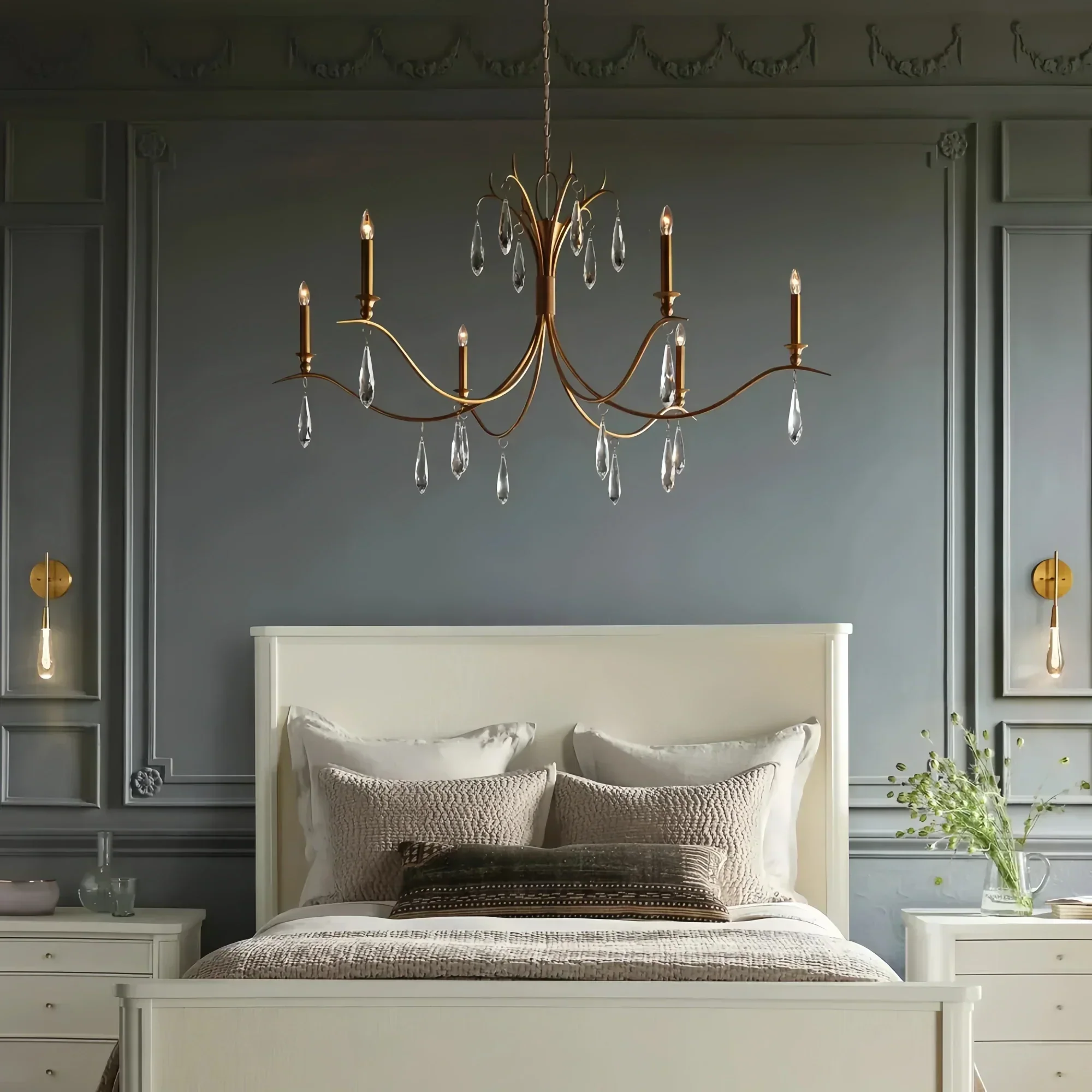 Celine Chandelier 36'' 59'' - Image 4