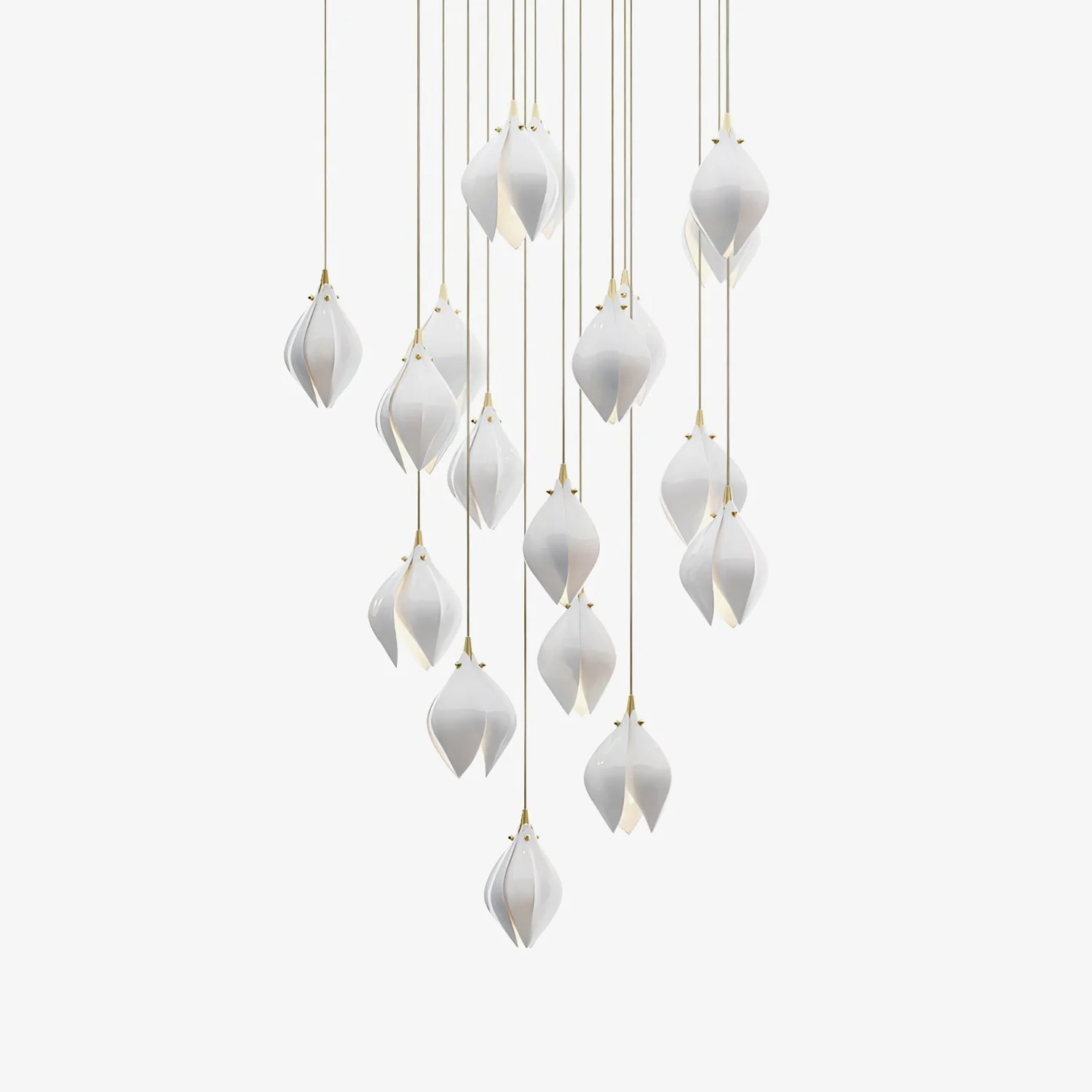 Galaxy Celeste Flora Crystal Spiral Chandelier