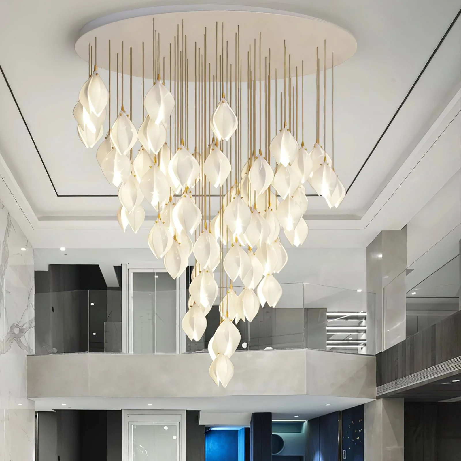 Galaxy Celeste Flora Crystal Spiral Chandelier - Image 10