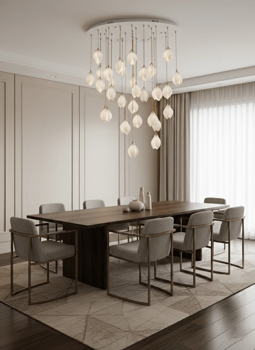 Galaxy Celeste Flora Crystal Spiral Chandelier - Image 11