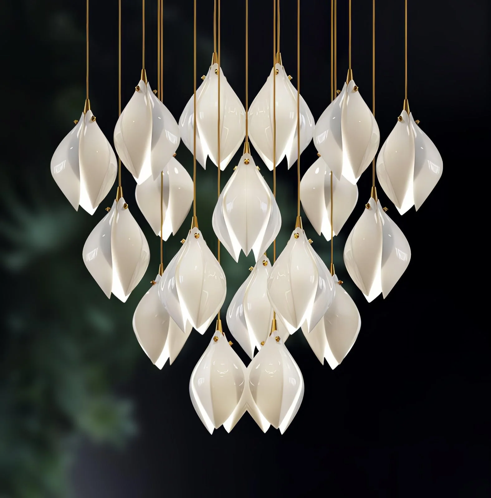Galaxy Celeste Flora Crystal Spiral Chandelier - Image 12