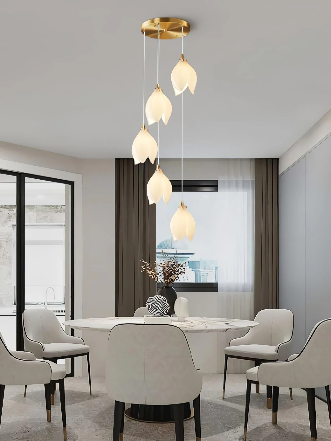 Galaxy Celeste Flora Crystal Spiral Chandelier - Image 35
