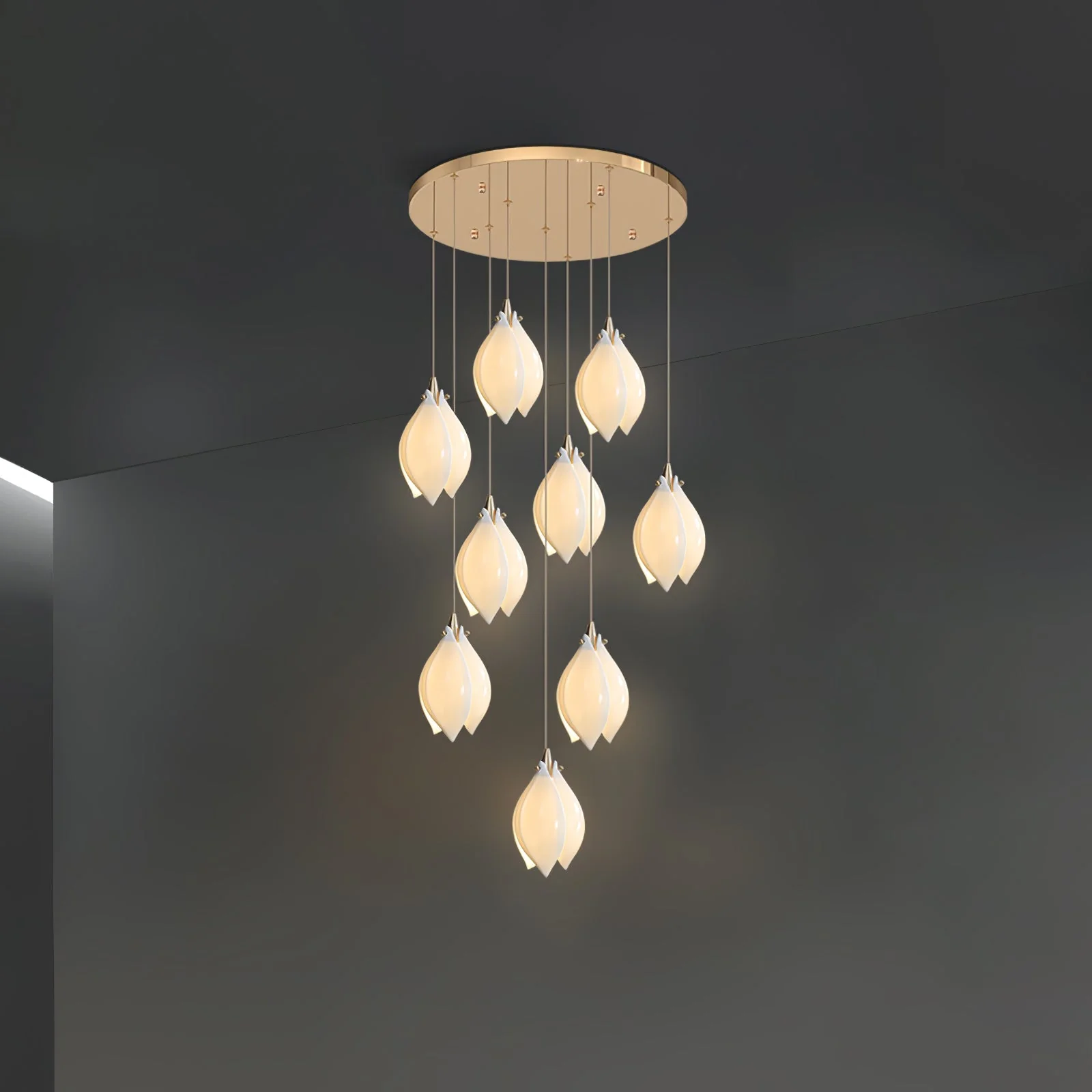 Galaxy Celeste Flora Crystal Spiral Chandelier - Image 45