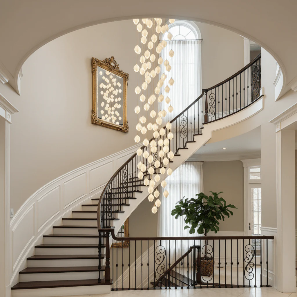 Galaxy Celeste Flora Crystal Spiral Chandelier - Image 5
