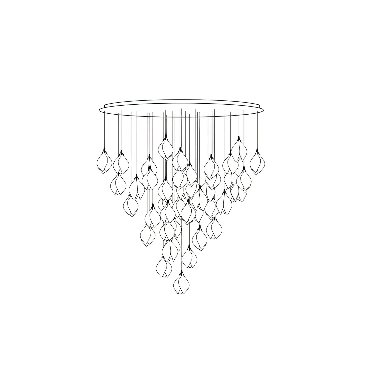 Galaxy Celeste Flora Crystal Spiral Chandelier - Image 57