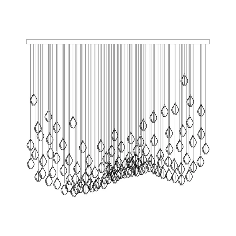 Galaxy Celeste Flora Crystal Spiral Chandelier - Image 73