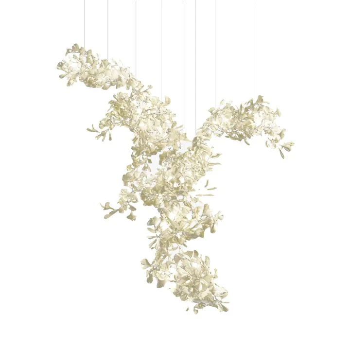 Ceramic Gingko Combination Large Chandelier - Image 5
