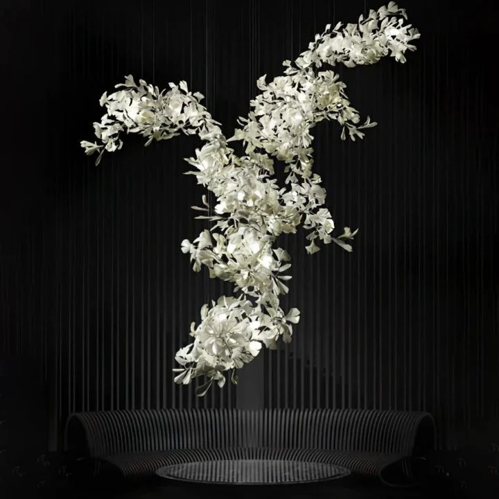 Ceramic Gingko Combination Large Chandelier - Image 8