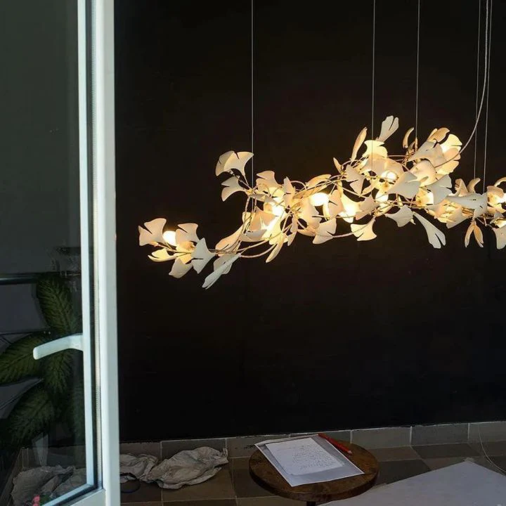 Ceramic Gingko Luxury Chandelier Style G - Image 9
