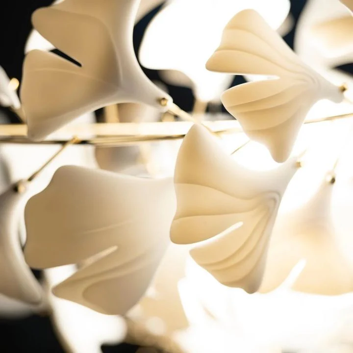 Ceramic Gingko Luxury Chandelier Style H - Image 10
