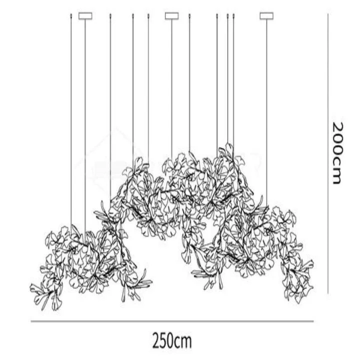 Ceramic Gingko Luxury Chandelier Style H - Image 11
