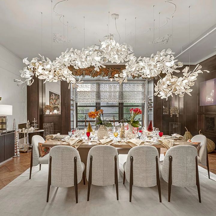 Ceramic Gingko Luxury Chandelier Style H - Image 4