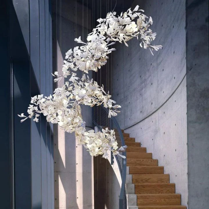 Ceramic Gingko Luxury Chandelier Style H - Image 7