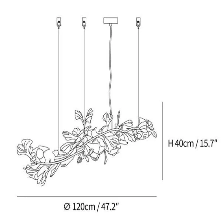 Ceramic Gingko Luxury Chandelier Style I - Image 10