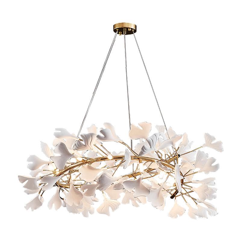 Ceramic Ginkgo Curved  Chandelier - Image 6