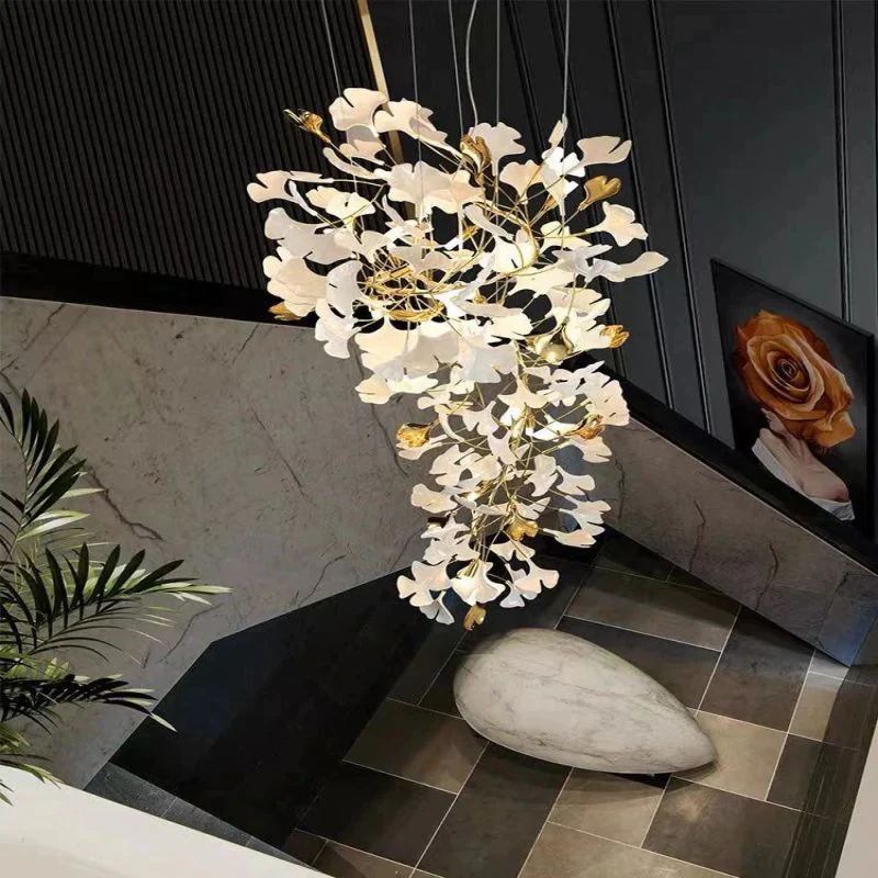 Ceramic Ginkgo Modern Chandelier - Image 10